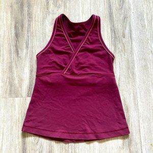 Vintage LULULEMON burgundy tank top Size 8 EEUC